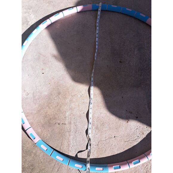 Overstock Germany! Creatck Adult Fitness Exercise Hula Hoop Teal/pink 37 inches - Picture 8 of 8